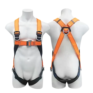 high visibility full body safety harness for construction