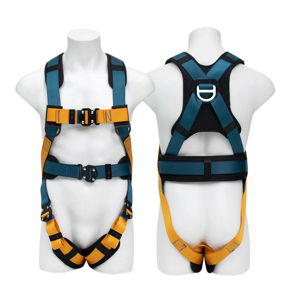 quick release full body safety harness with adjustable straps