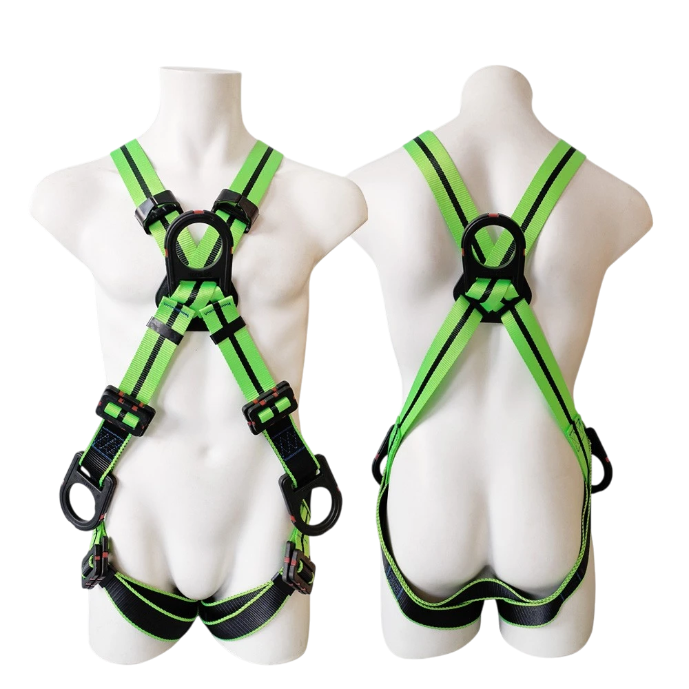 anti static safety harness with plastic coated d ring